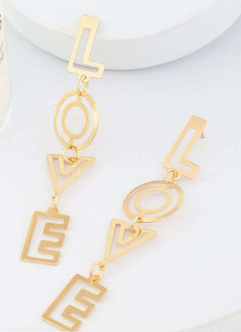 GLAM - I Love You Earrings