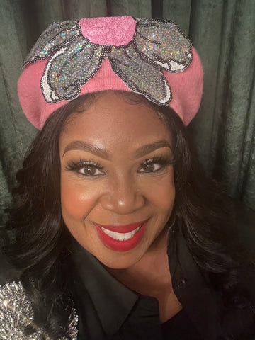 GLAM - Pink Flower Power Glam Tam (Garden Collection)